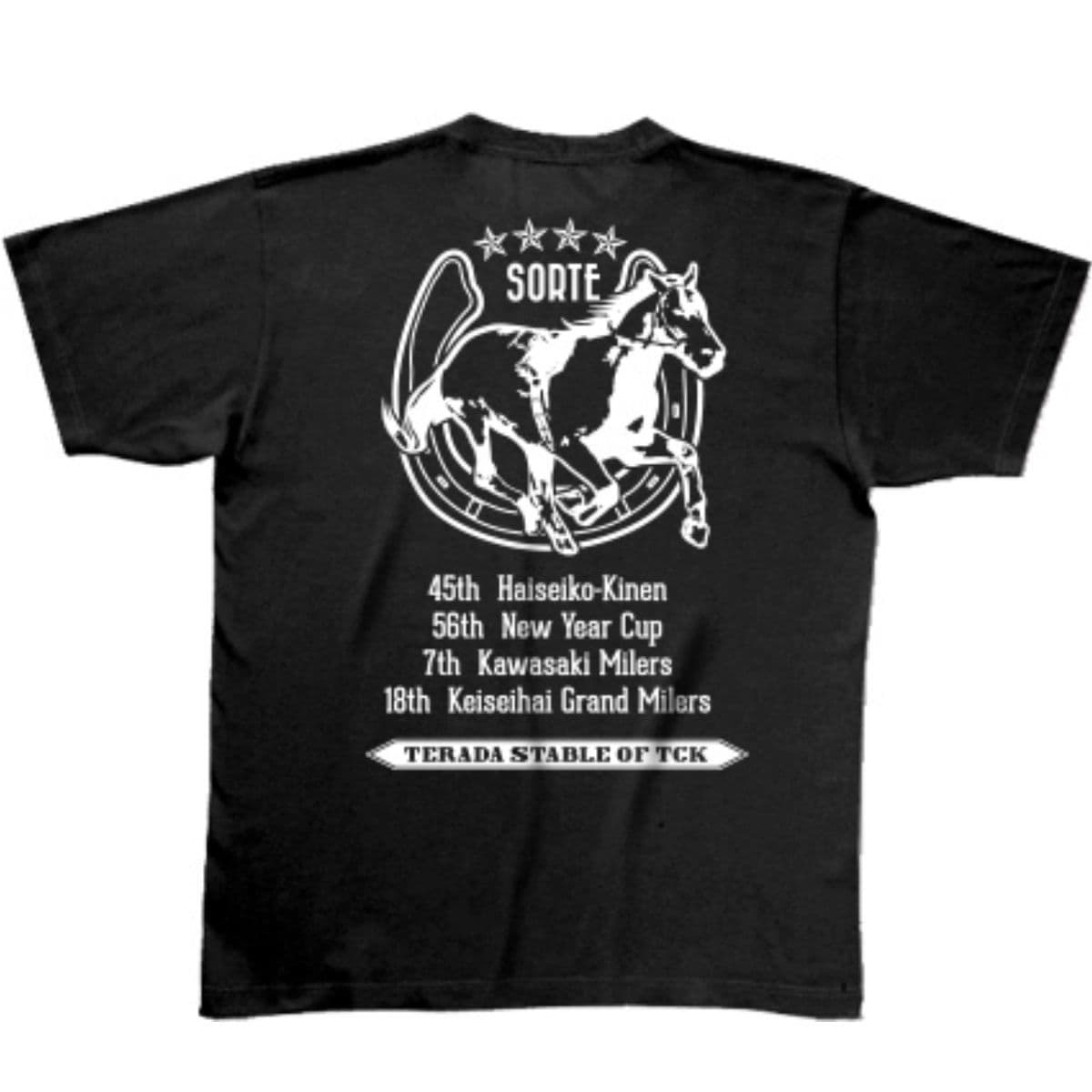 馬のイラストのTシャツデザイン